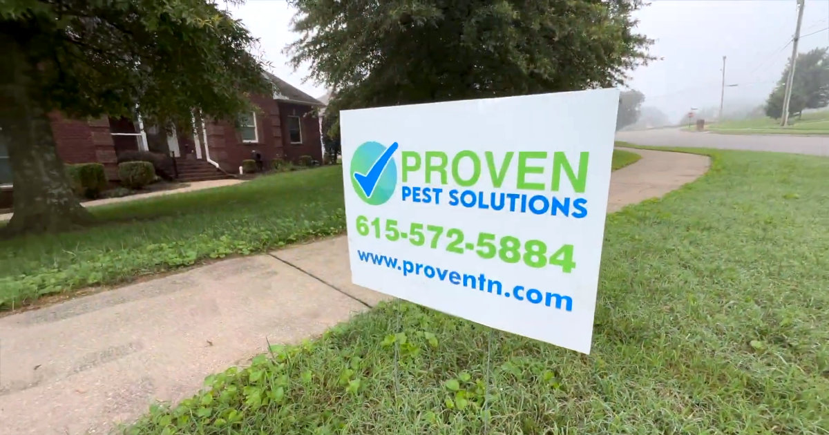 Proven Pest Solutions Yard Sign